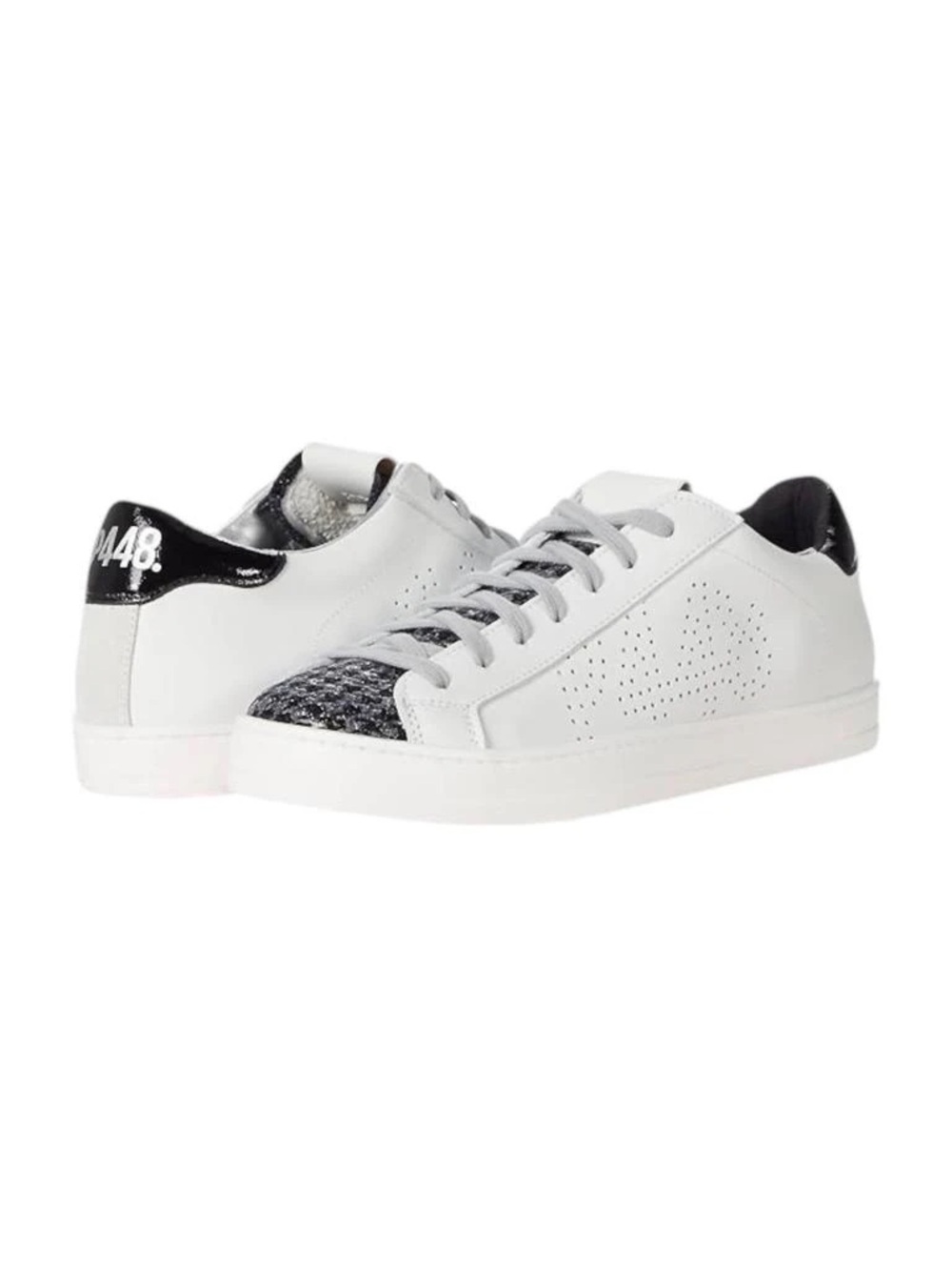 P448 New John Houndstooth White Sneakers